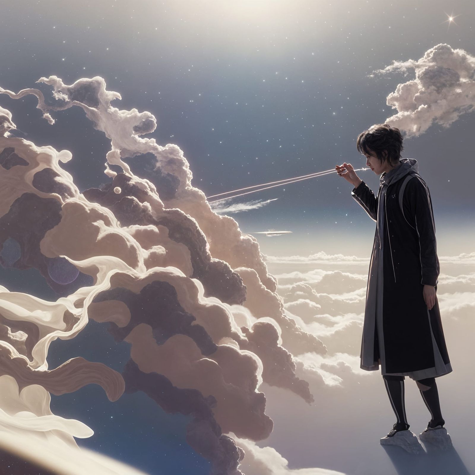 Lightspeed Travel Creates Beautiful Surreal Space Scene