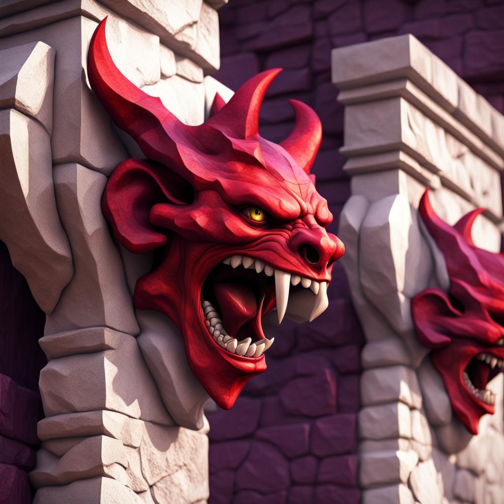 Red gargoyles …