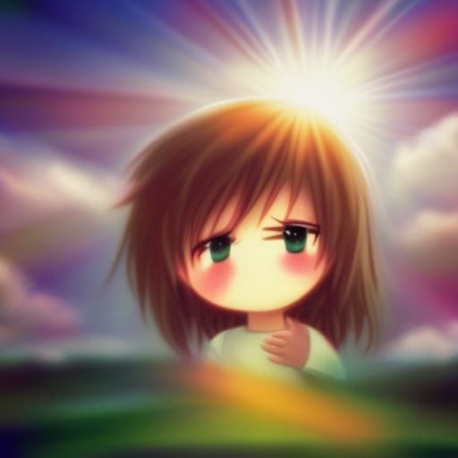 Chibi Character in Divine Sunshine