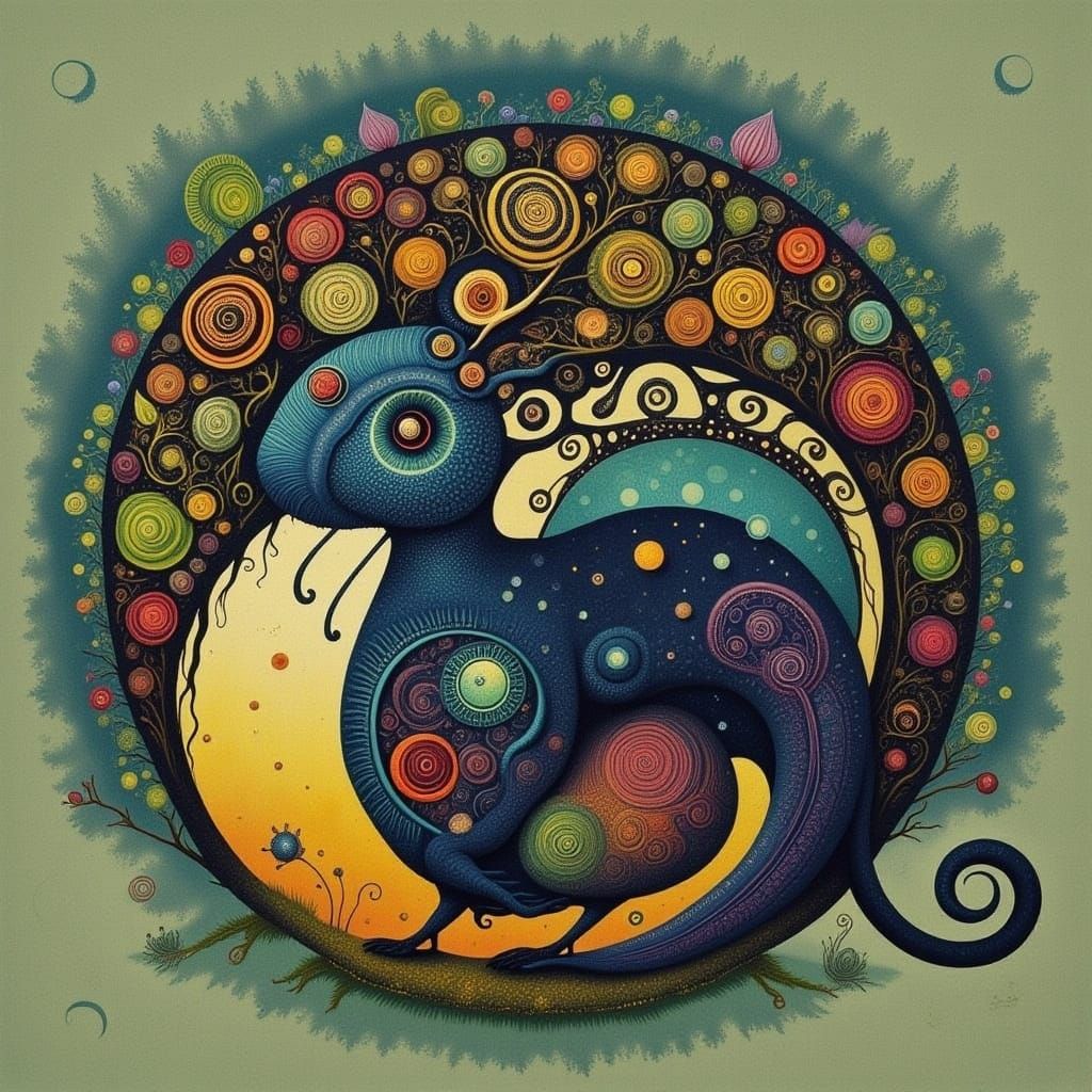 Autumnal Landscape Inspired by October Country