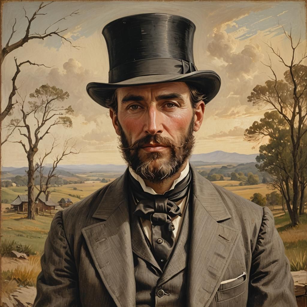 Historical Portrait of Thomas Albee in Realism Style