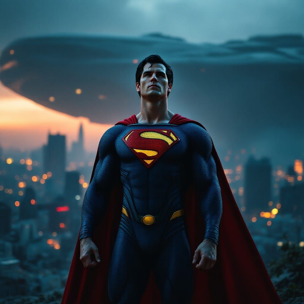 Superman Soars Over a Dystopian Metropolis in Epic, Cinemati...