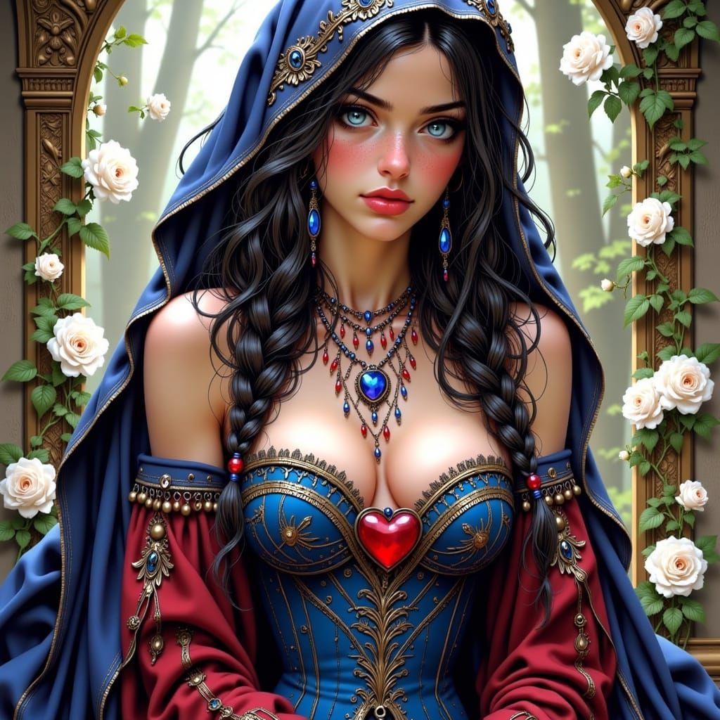 Romantic Fantasy Female in Whimsical Elegance