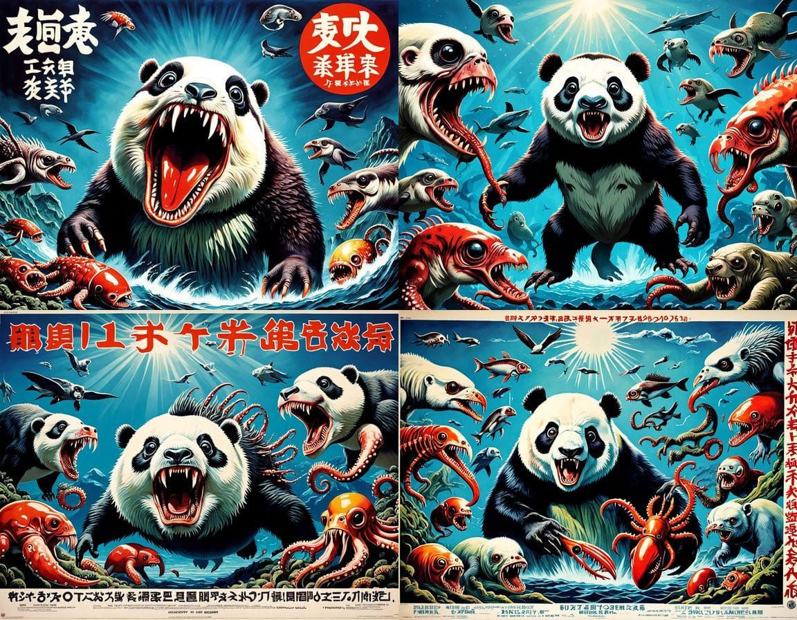 Horrific Mutant Creatures Attack, 1970s Movie Poster
