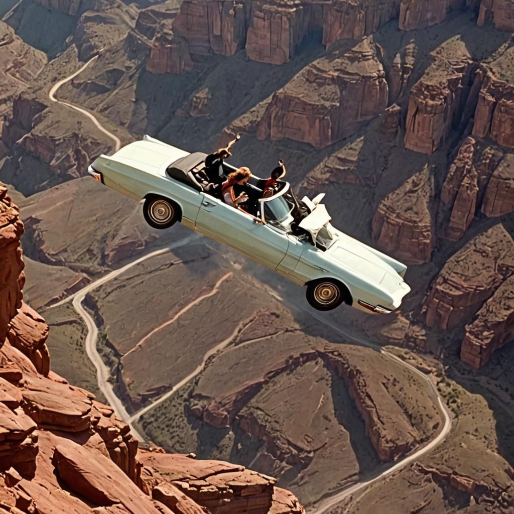 Thelma and Louise's Cliffside Flight
