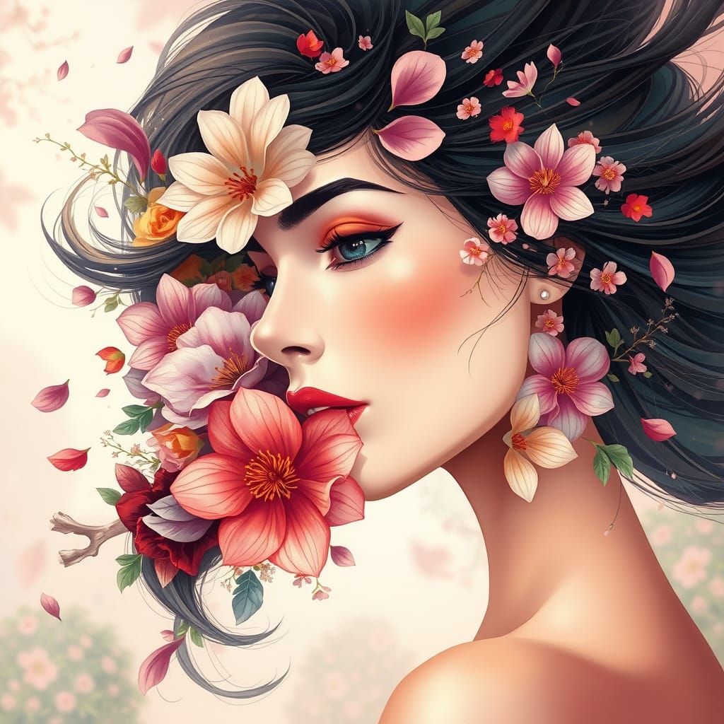 Ethereal Beauty in Vibrant Bloom