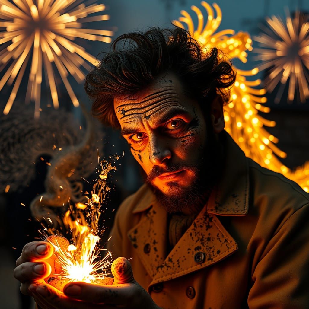 Mad Scientist Unleashes Dragon Fireworks