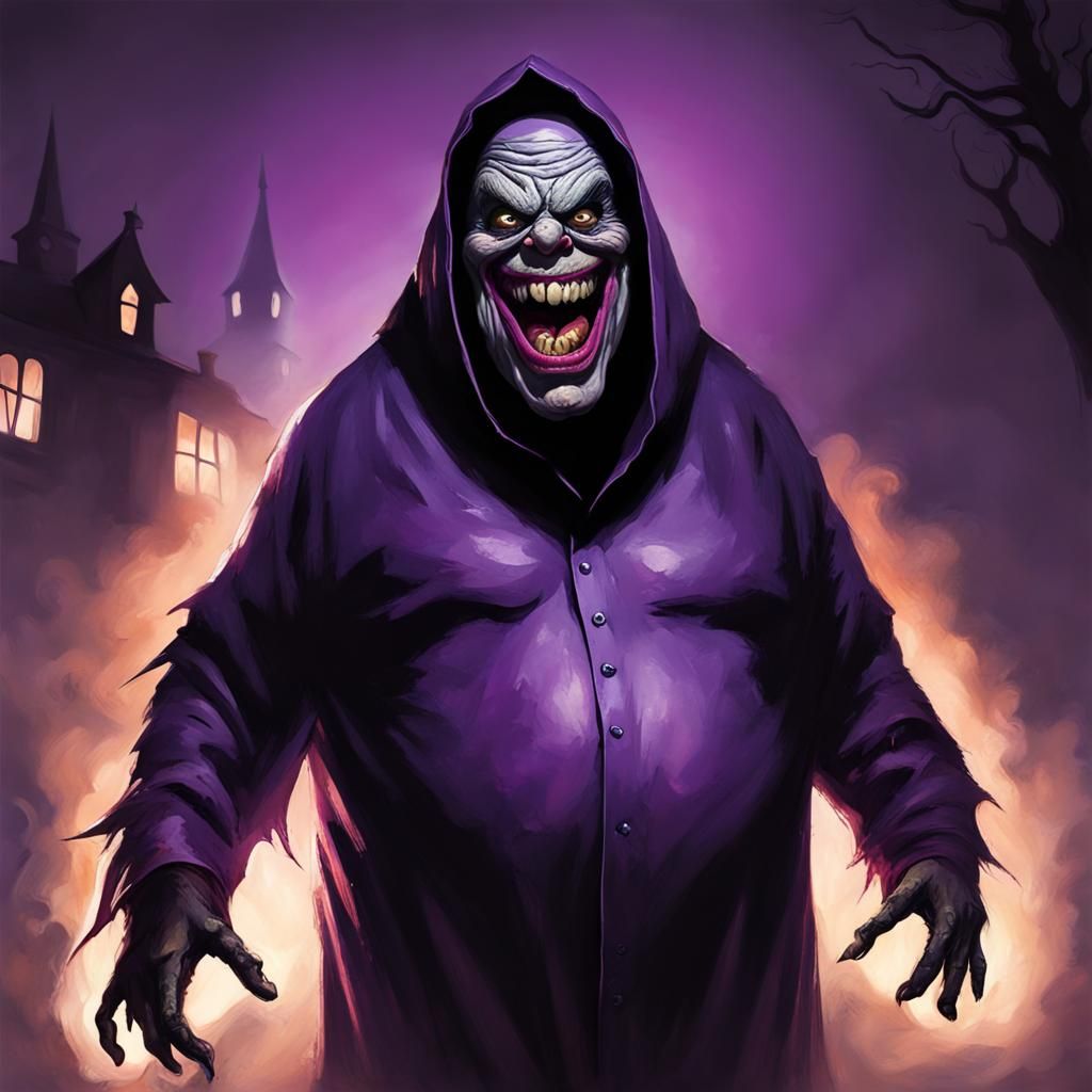 Sinister Grimace Halloween Costume, Fantasy Art