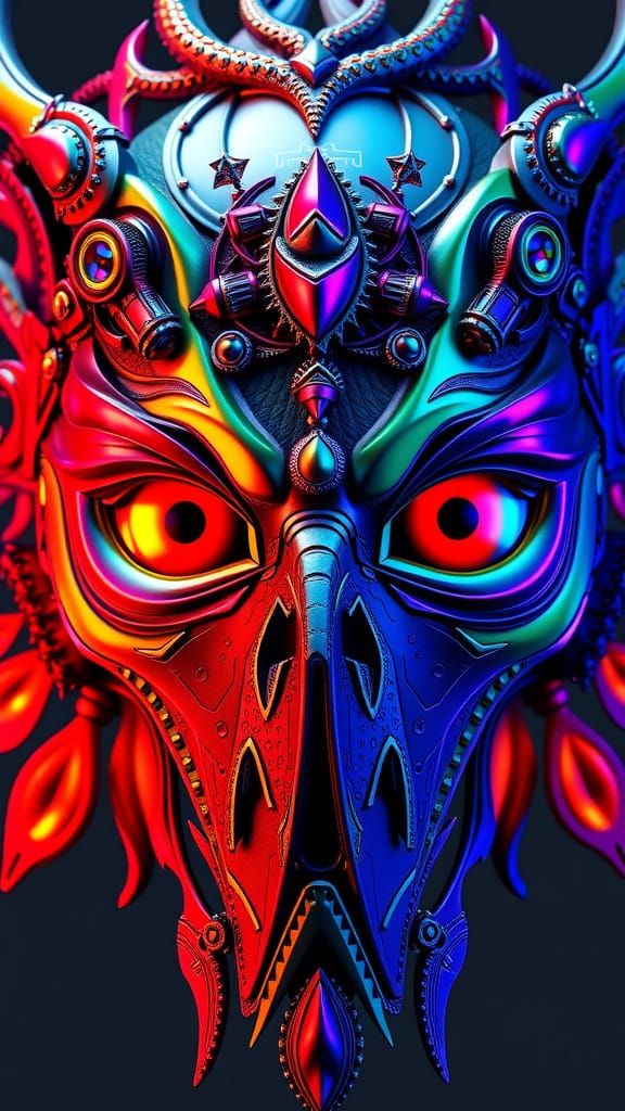 Spectrum Chromatic Mask: High-Tech Fantasy Art