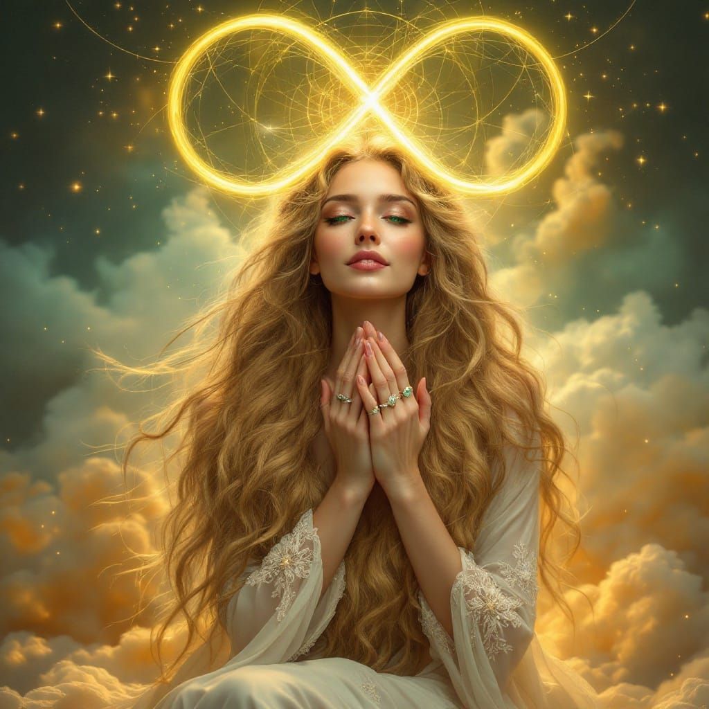 Strength in Serenity: A Symbolic Tarot Portrait