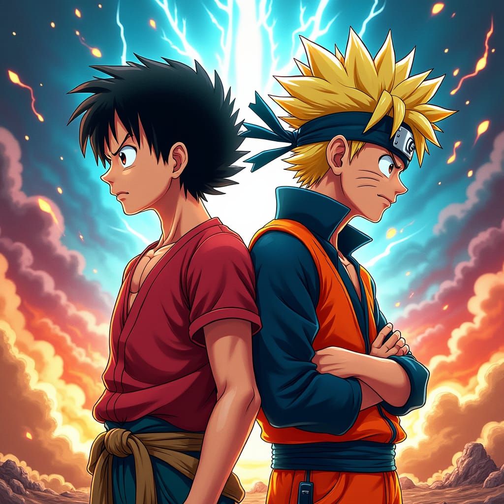 Epic Battle: Luffy, Goku, and Naruto Clash