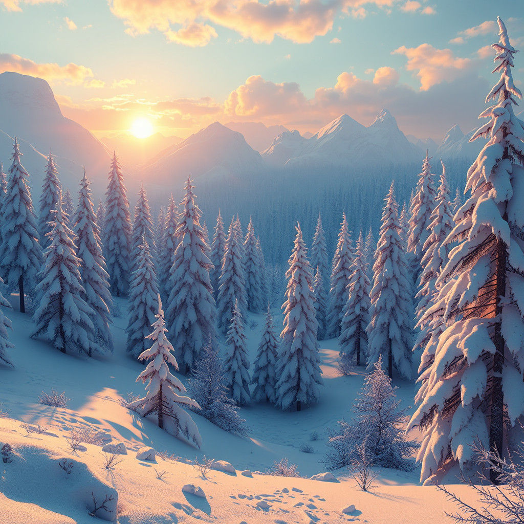 Dreamlike Winter Wonderland in Unreal Engine 5