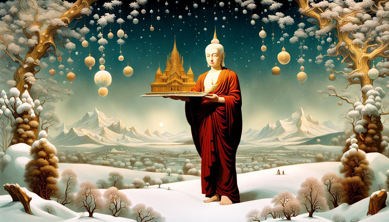 Siddhartha Gautama's Sci-Fi Christmas Card