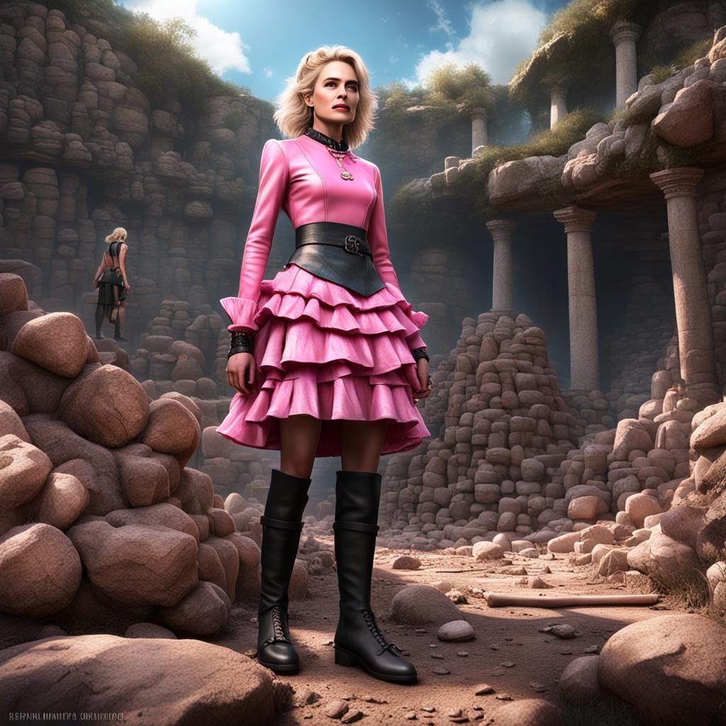 Leather and Lace: Stone Age Maid Fantasy