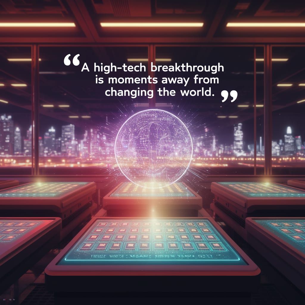 Futuristic Lab on the Brink of a Revolutionary Breakthrough