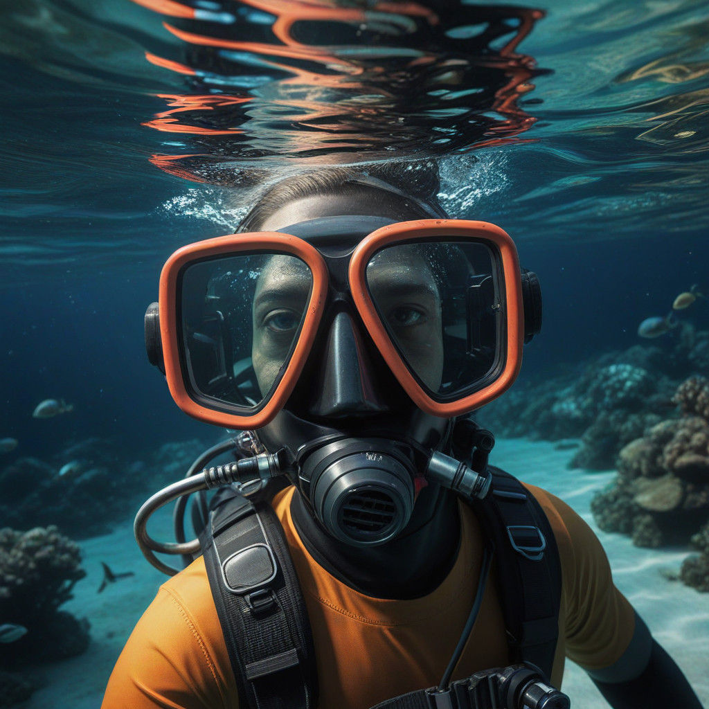 Immersive Scuba Diving Scene in Photorealistic Style