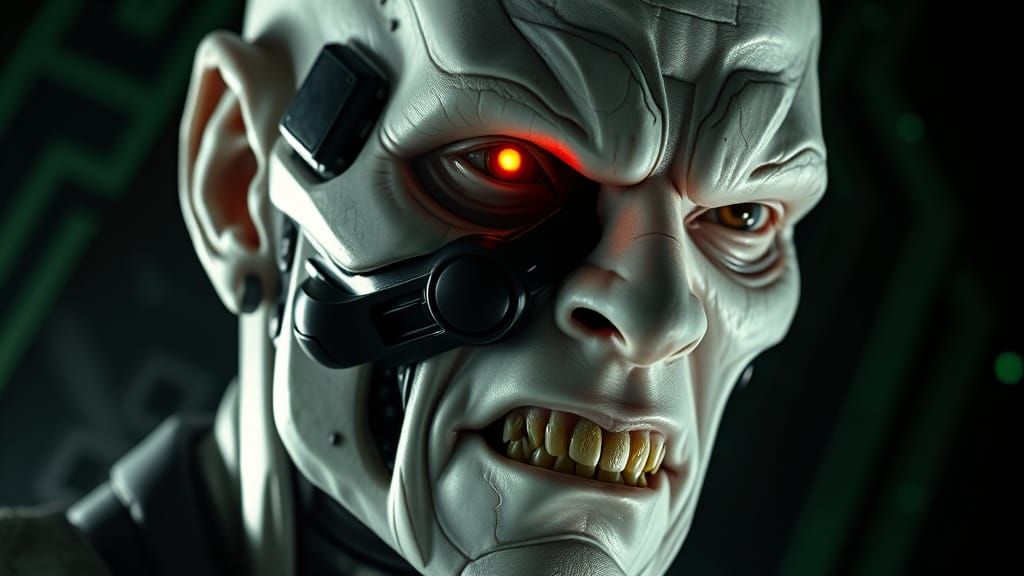 Cyborg Borg in Dark, Moody Lighting