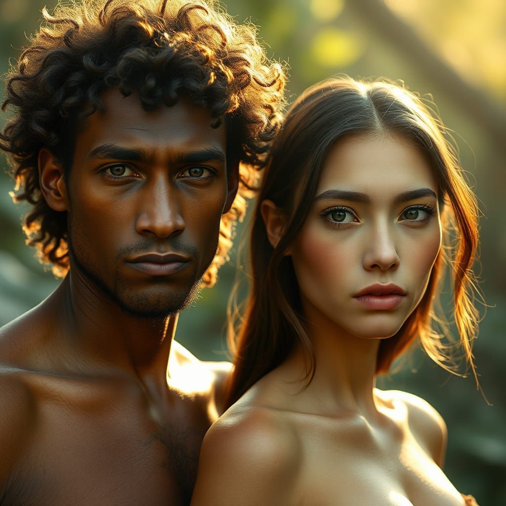 Evolved Future Humans in Natural Environment