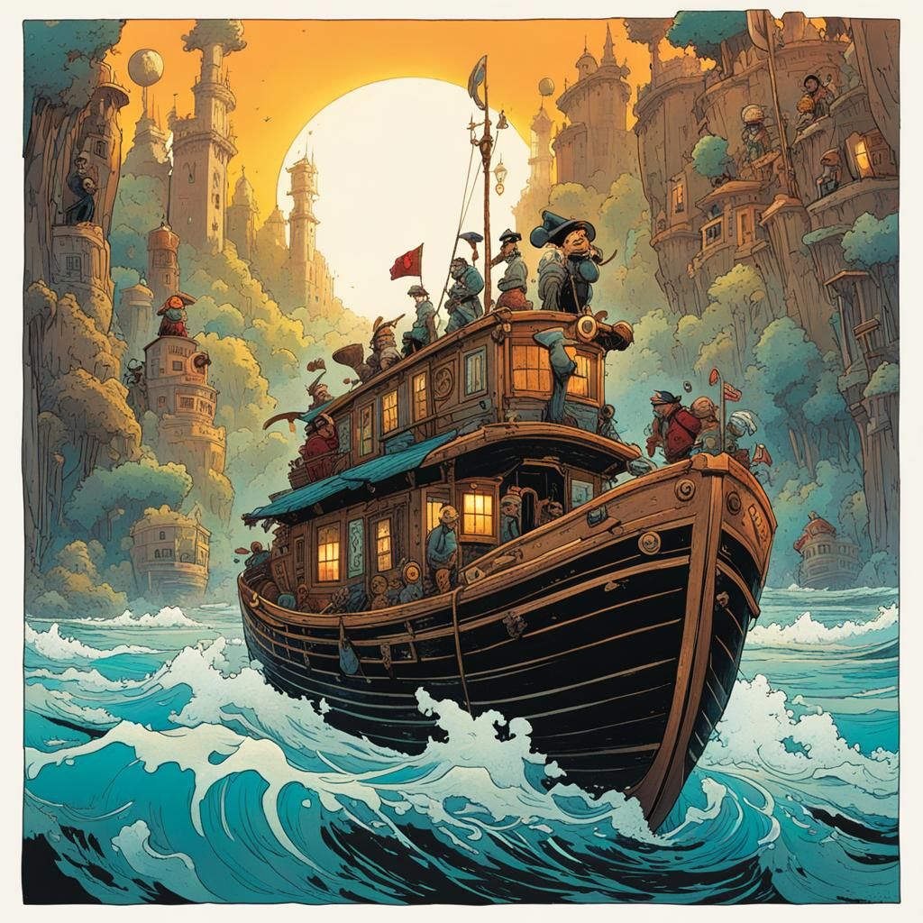 Boat Trip Inspired by Digital Art Masters