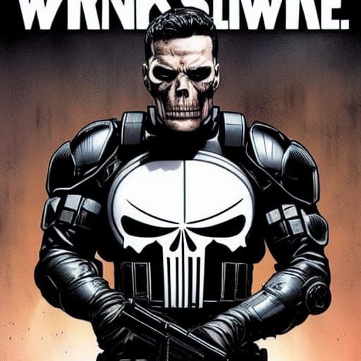 The Punisher War Machine Armor Comic Art