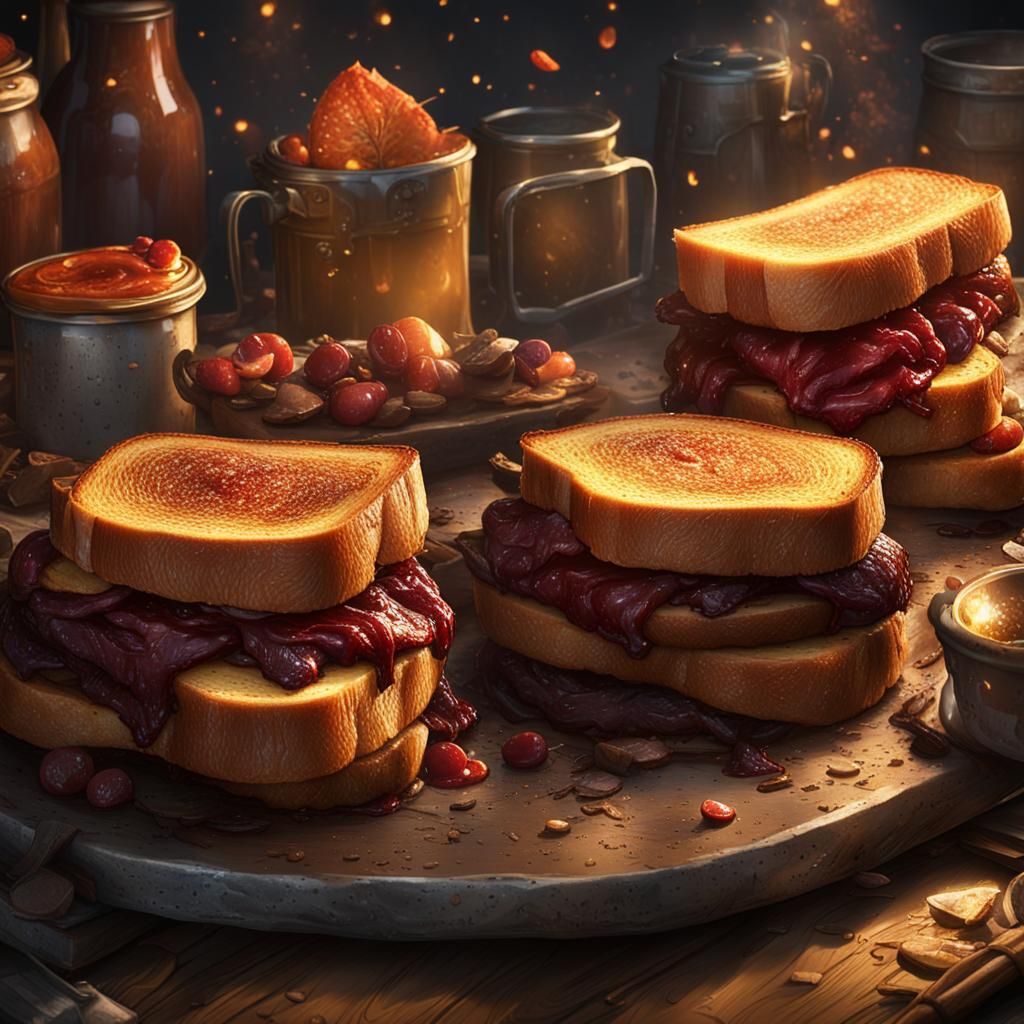 Dark Fantasy Masterpiece in Purple and Yellow