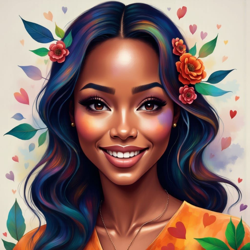 <lora:Expressive:1.0> Black women , 🫦👄💋