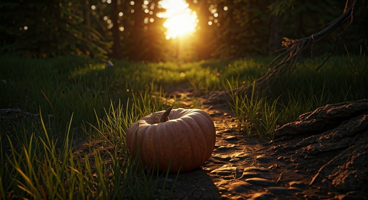 Random Scene at Golden Hour with Random Element