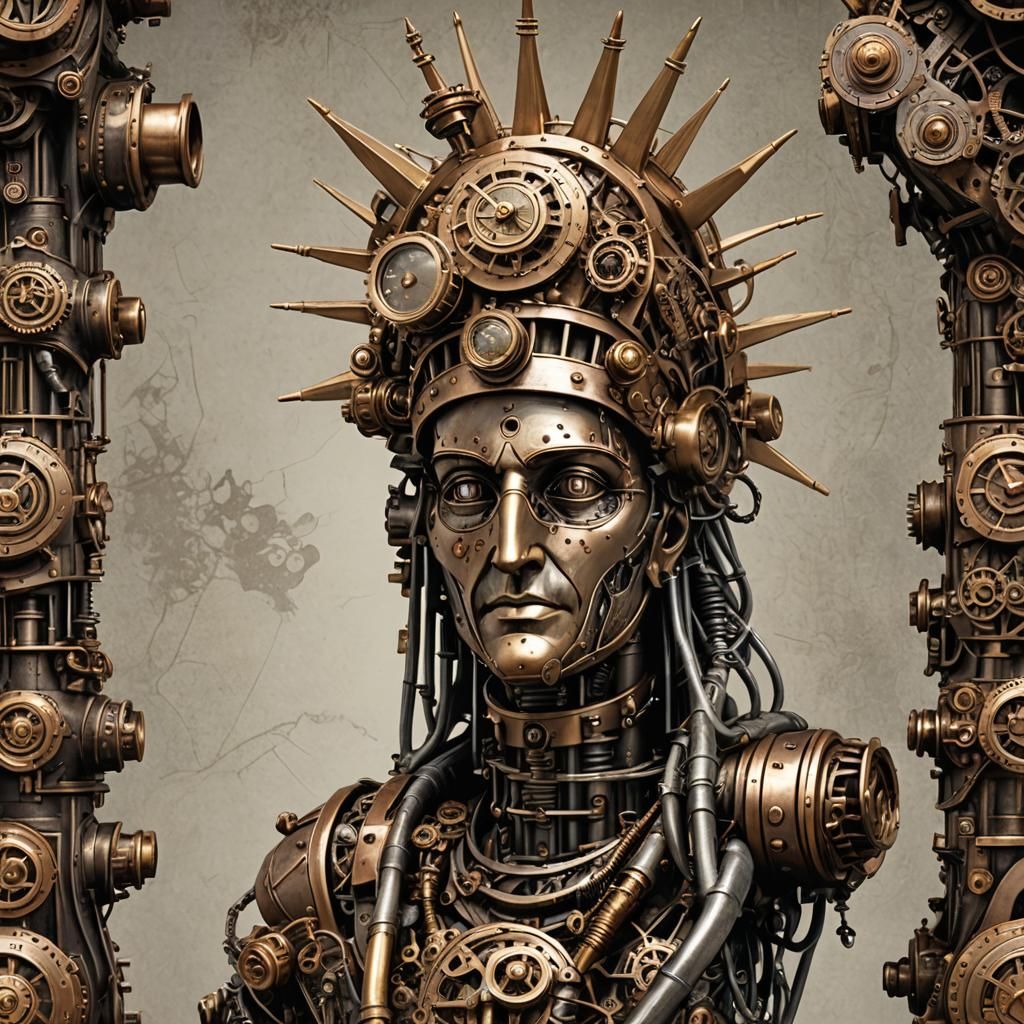 Steampunk Statue of Liberty Engine