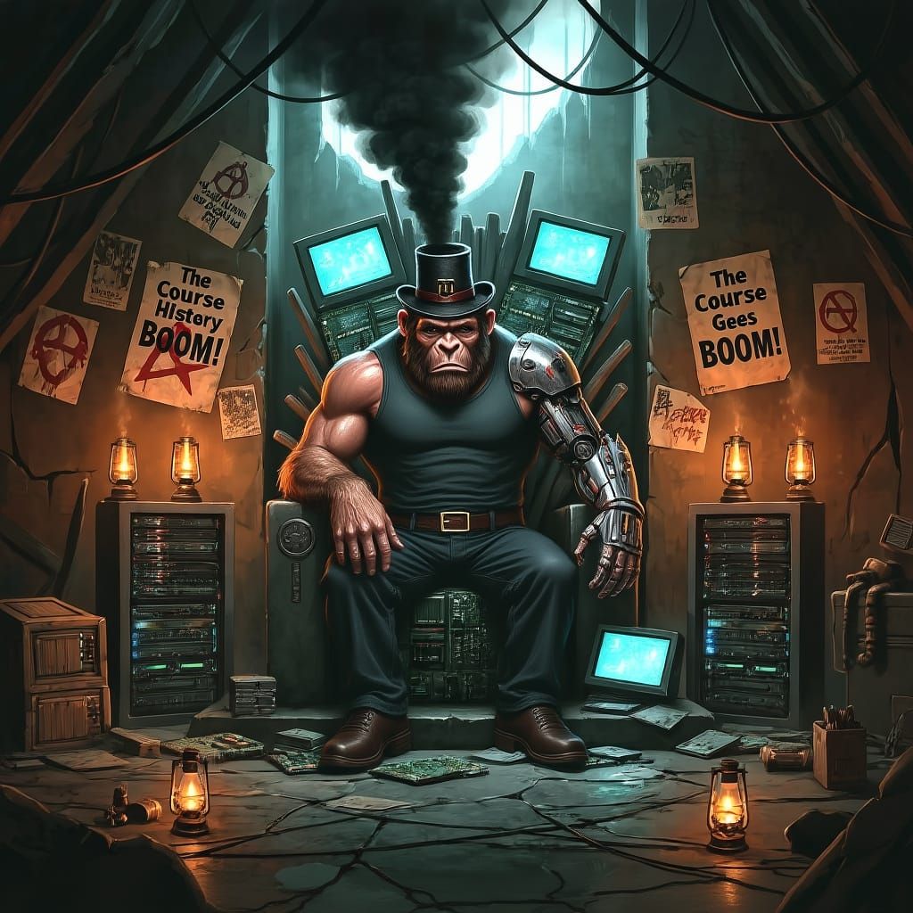 Anarchist Villain in Sleeveless Jacket