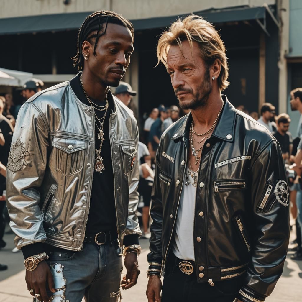 Travis Scott and Johnny Hallyday: Hyper-realistic Cinematic ...