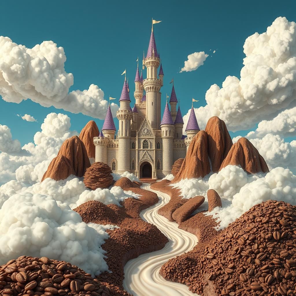 Sweet Fantasy Castle: Gummy Mountains and Milk River