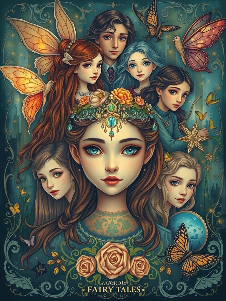 Fairy Tale Movie Poster in Oil Painting Style