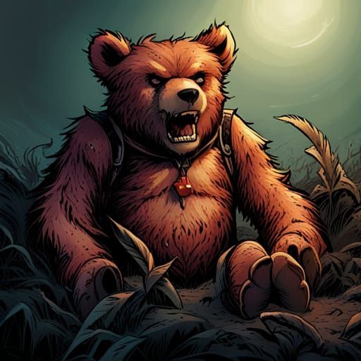 High Gothic Horror: Rotting Teddy Bear