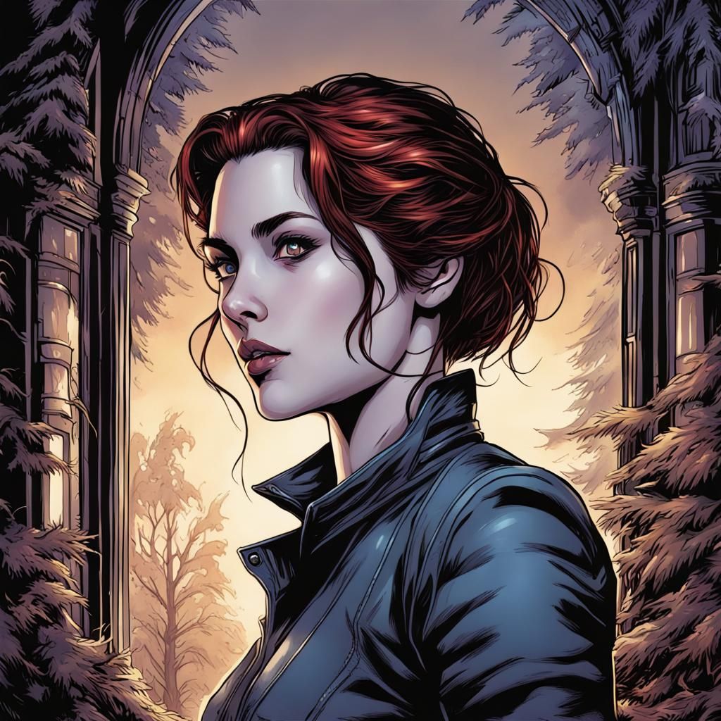 Edythe Cullen in Comic Book Art Style