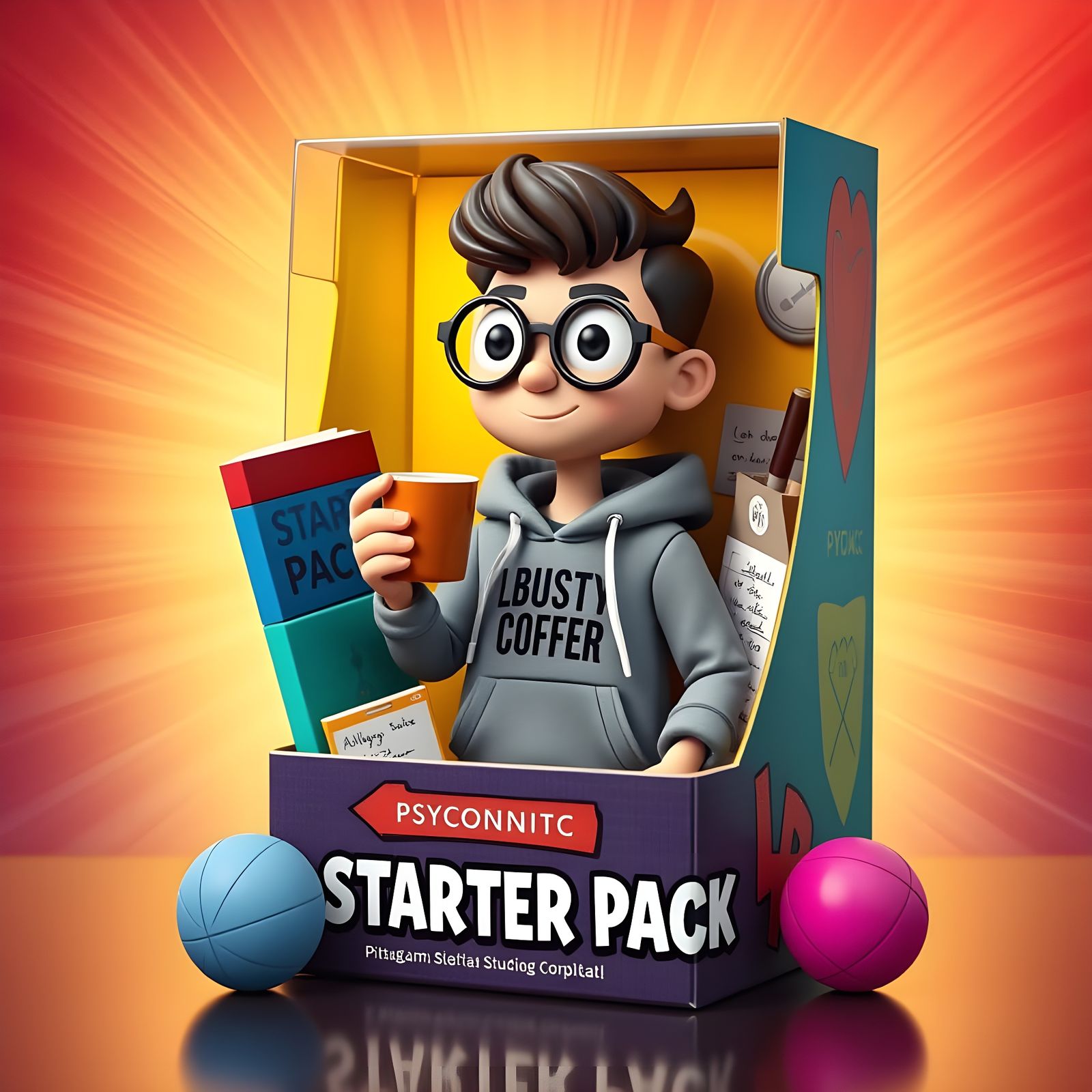 Retro-Style Action Figure Starter Pack