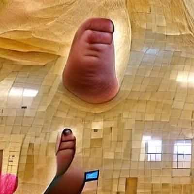 World's Largest Toe: An AI-Generated Image