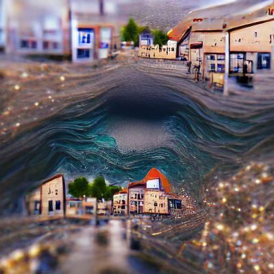 Underwater Cityscape: A Submerged Urban Fantasy