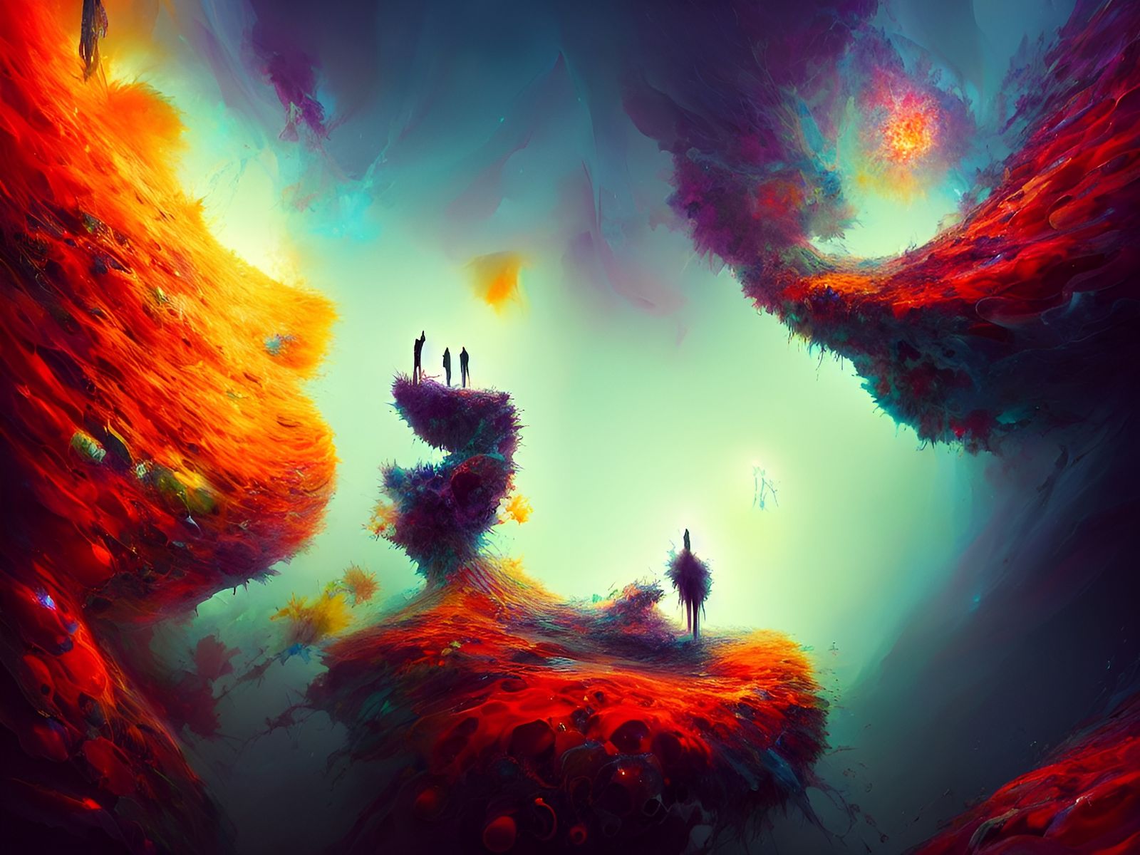 Surreal Experimental Art Inspired by Digital Masters