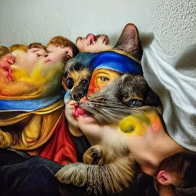 Colorful renaissance painting
