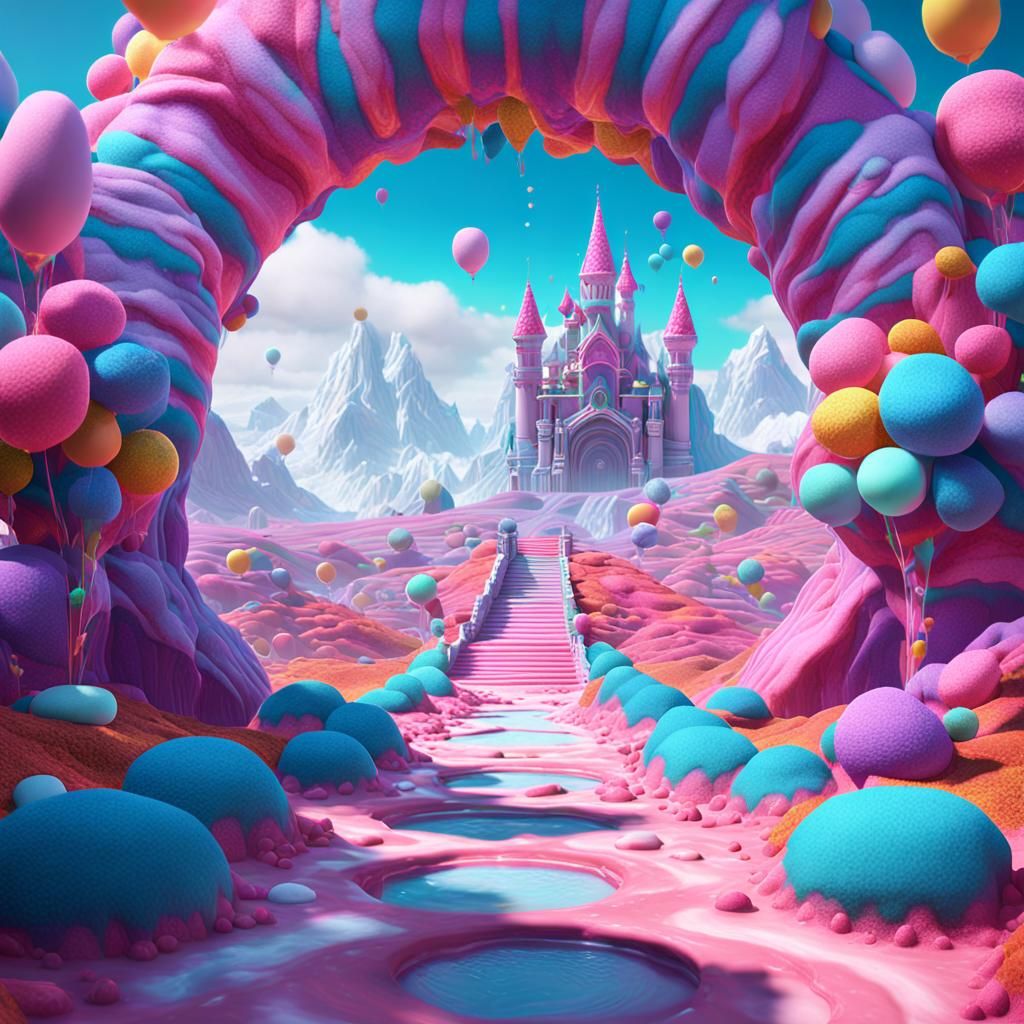 Candy Land Portal: Fantastical Concept Art