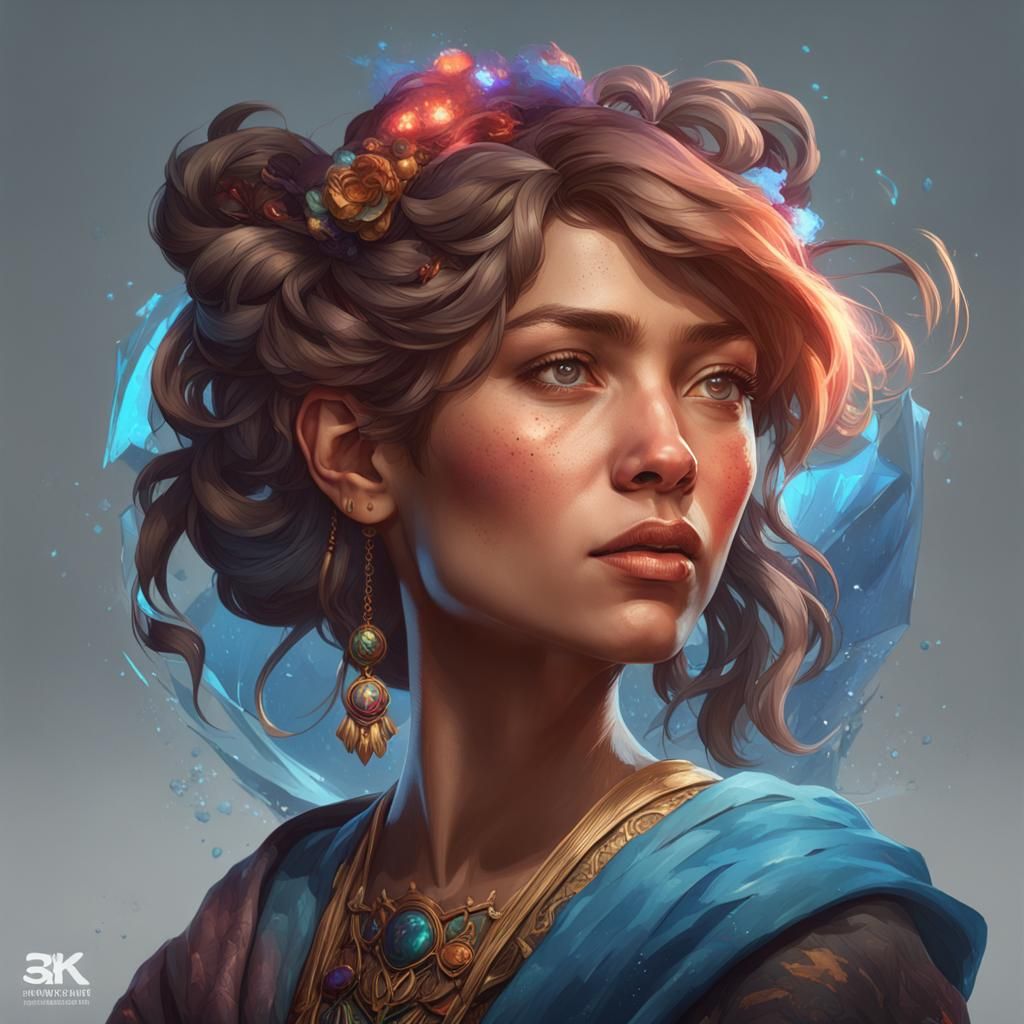 Hyperdetailed Portrait with Dynamic Lighting