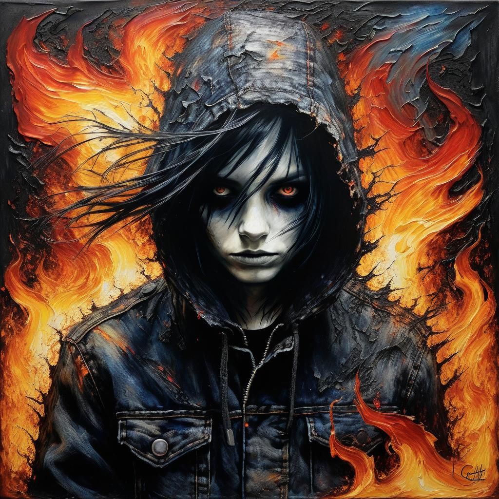 Tormented Shadow in Raging Fire, Spectral Texture