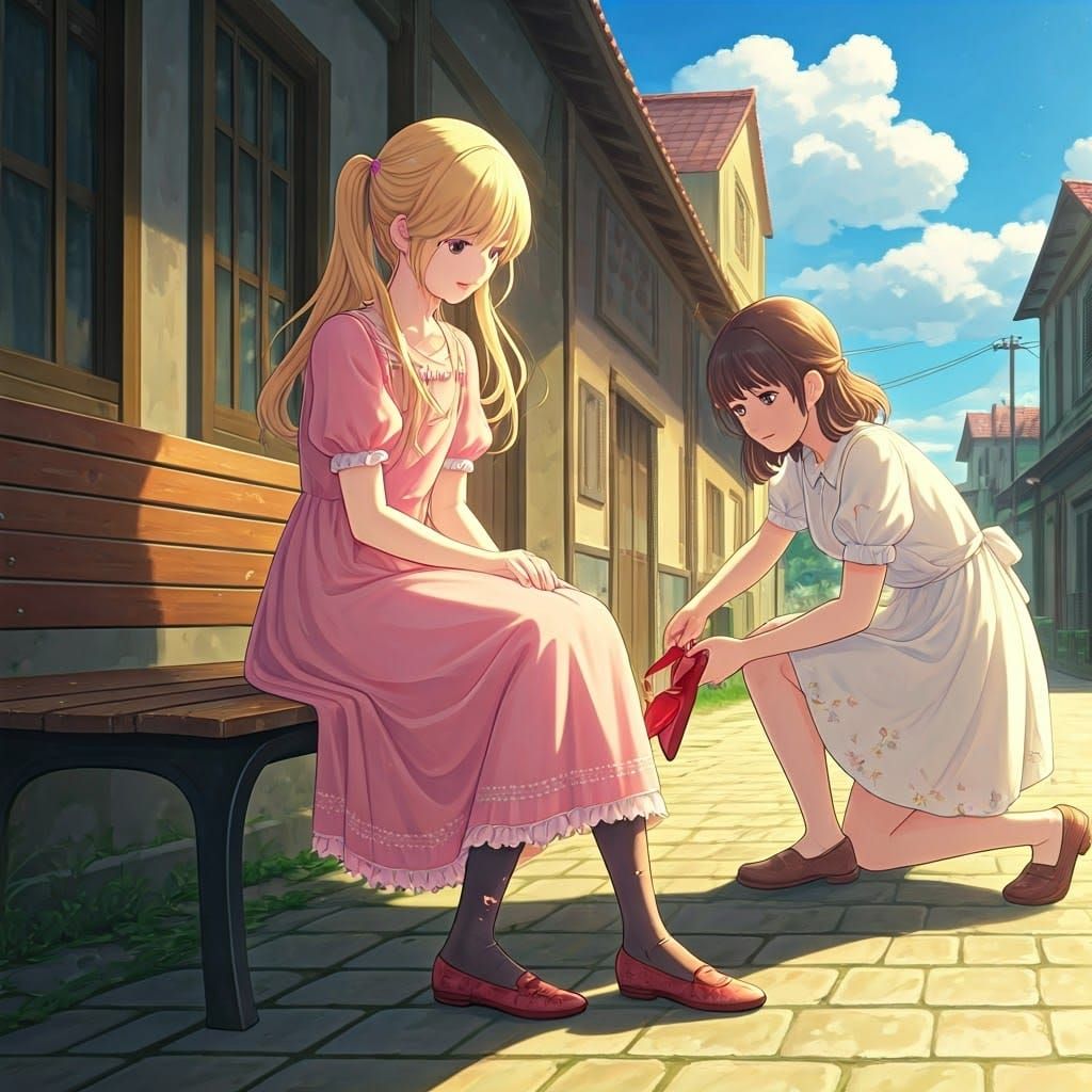 Elegant Boy in Pastel Pink Brolita Dress with Broken High He...