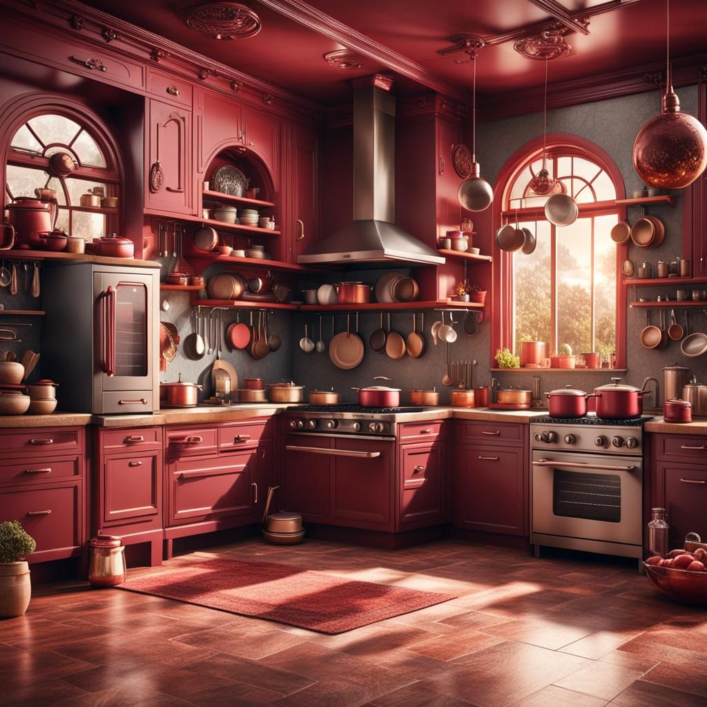 Maroon Kitchen: Digital Matte Painting