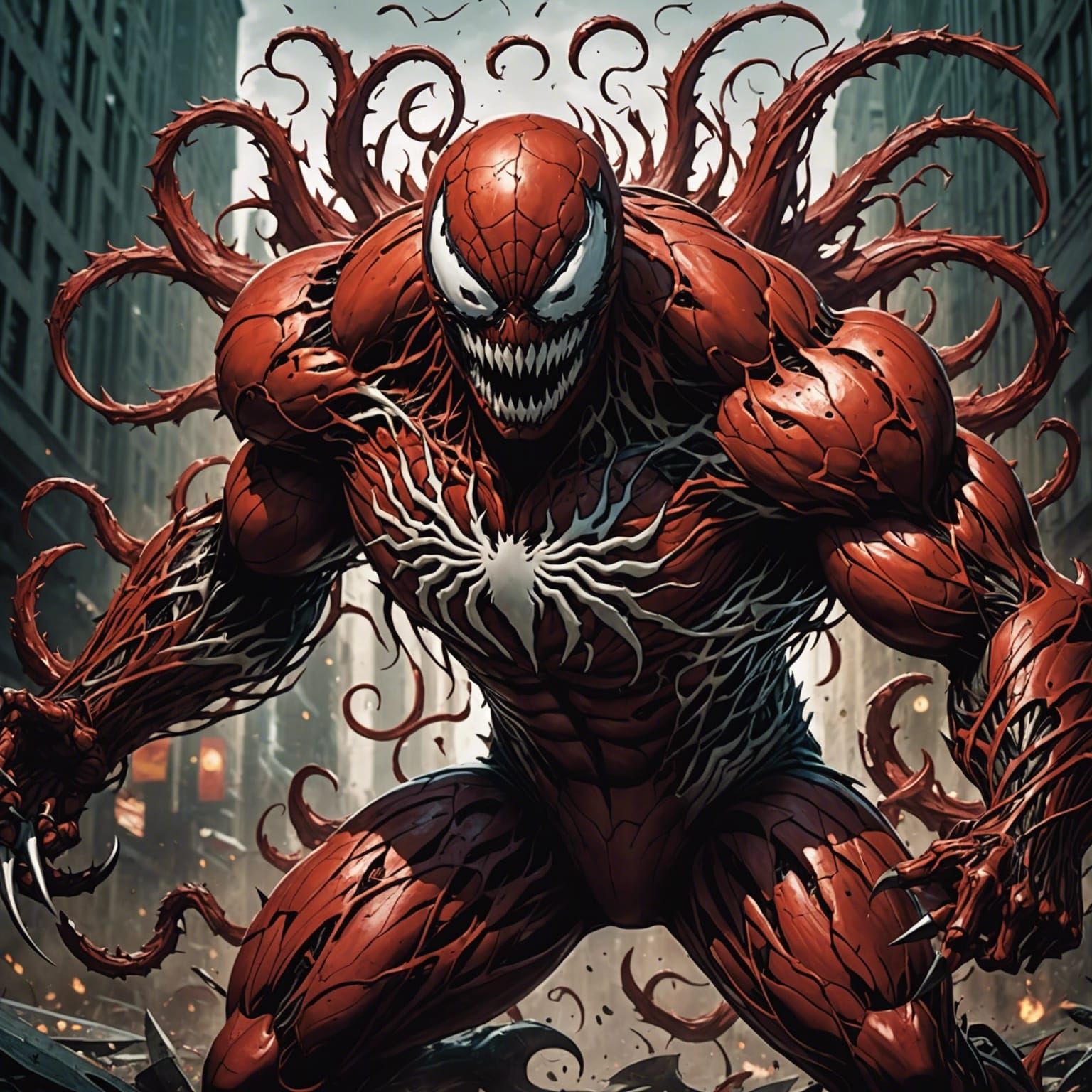 Ultimate Carnage Visualized by AI