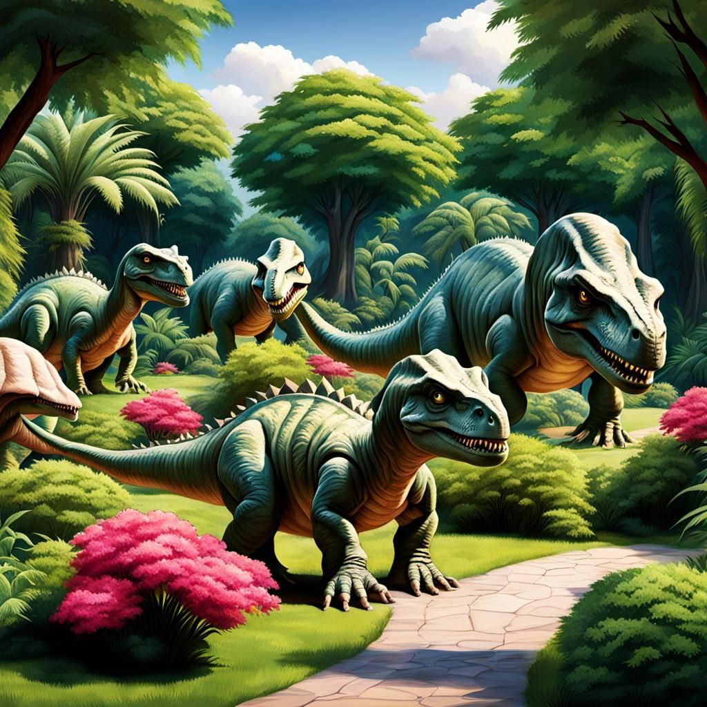 Dinosaurs in Ancient Landscapes