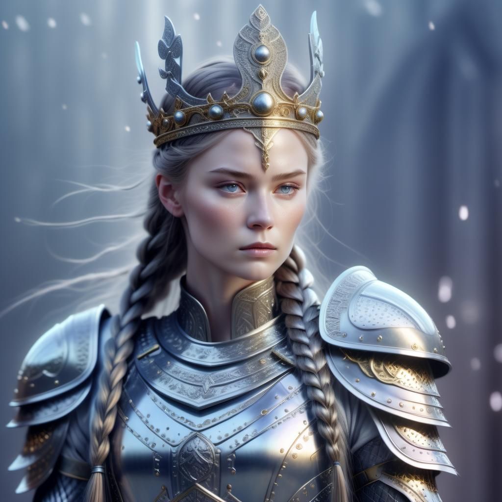 Brunhilde: Nordic Goddess of War in Armor