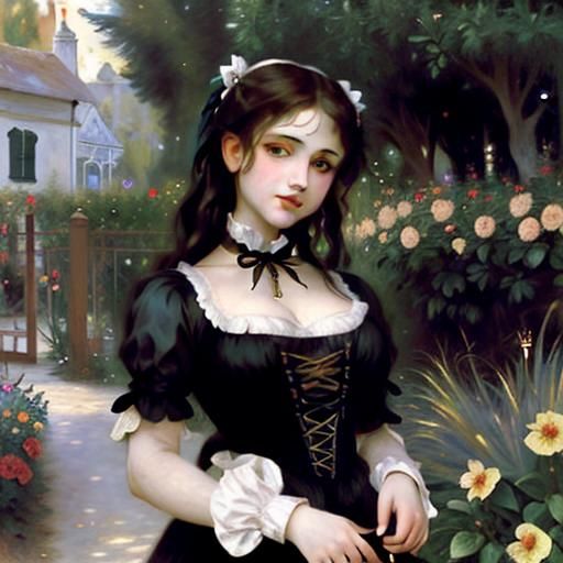 Gothic Victorian Cottage in Golden Light