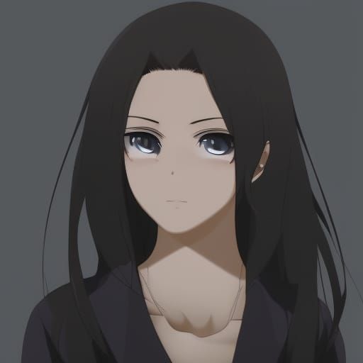 Beautiful Anime Female Portrait in High Resolution