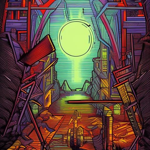 Dan Mumford-Inspired Street Art